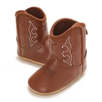 0-18M Newborn Baby Boys Girls Winter Toddler Short Boots Soft Rubber Bottom Non-Slip Baby Boots 5