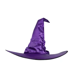 Enchanting Black Witch Hat for Masquerade & Carnival Cosplay (Purple Hat)