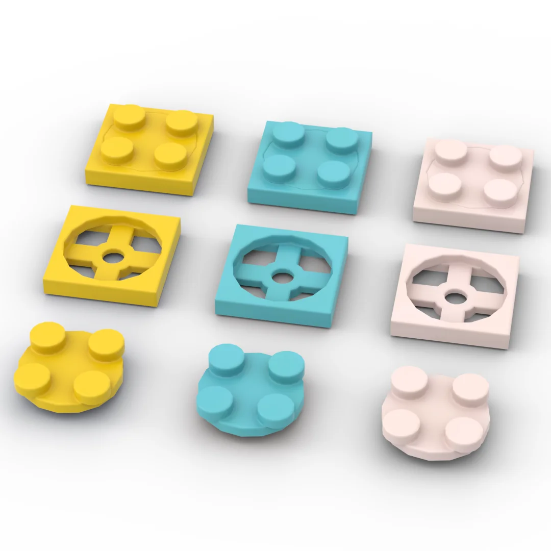 

MOC Brick Turntable 2x2 Plate and Base 3679 and 3680 Building Block DIY Technical Part 30Set/LOT