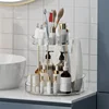 Rotating Makeup Organizer For Vanity Storage 2 Tier Bathroom Counter Cosmetic Skincare Perfume Countertop Holder-Y78A 2