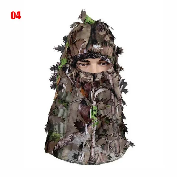 Outdoor Tactical Balaclava Hat Cap Full Face Mask Camouflage Airsoft Ghillie CS War Game Accessories