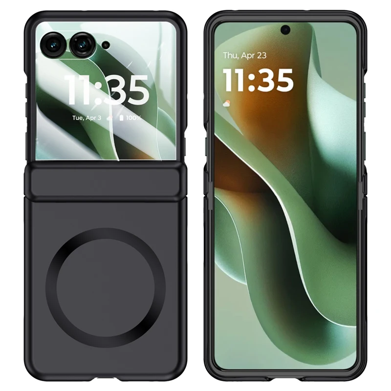 Ultra Thin Matte Foldable Case with Optional Mirror Film and Magnetic Cover