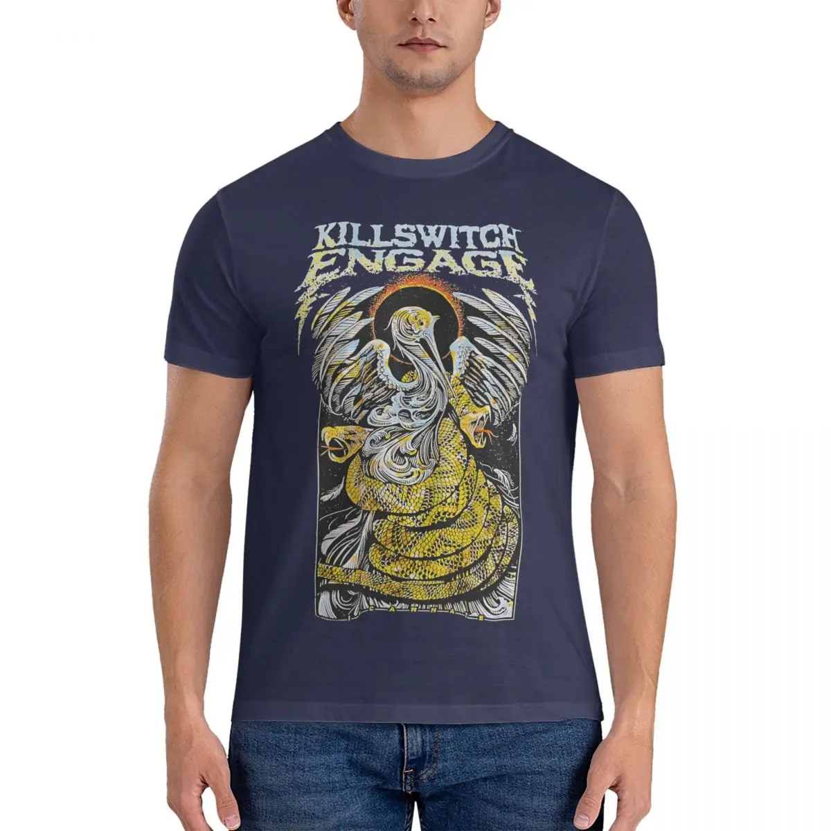thumbnail image 1 of Camisetas de rock para hombre, camisetas vintage, camisetas de manga corta con cuello redondo, camisetas de algodón, tallas 4XL y 5XL., 1 of 7