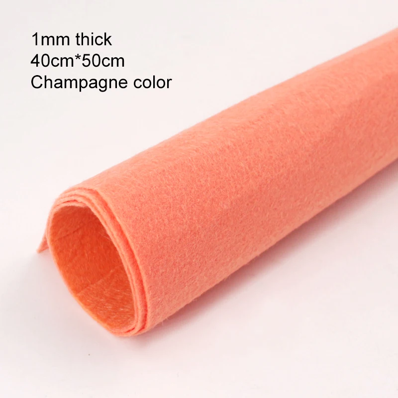 Premium 1mm Thick Square Felt Cloth for DIY Sewing, Crafts, and Home Decoration (40 x 50cm)