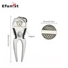 1 Pcs Golf Divot Repair Tool Golf Green Fork Pitch Groove Cleaner Pitchfork Stainless Magnetic Detachable Golf Sport Accesories 2