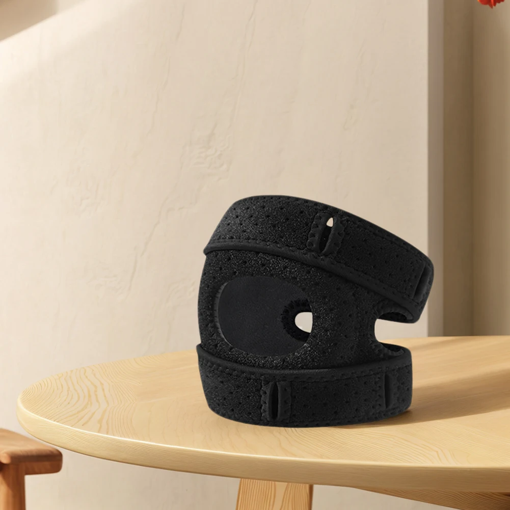 Patella Knee Brace Adjustable Knee Support Wrap Patella Protector for Injuries Running Sports and Workouts