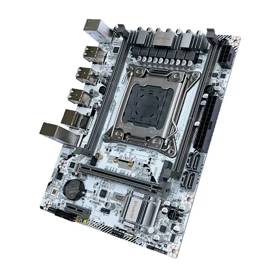 

JGINYUE X79 LGA2011M-ATX Mainboard Support Intel Xeon E5 v1 v2 DDR3 Memory 1333MHz 32GB M.2NVME SATAUSB3.0JY-X79M-V3