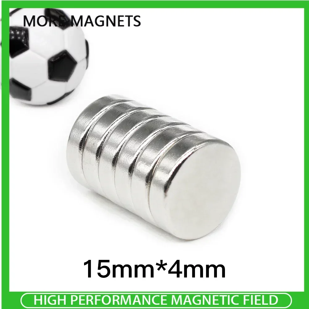

10/20/50PCS 15x4mm Circular Super Strong Neodymium Magnets Powerful N35 Fridge Magnet 15*4mm Fishing Magnet Magnetic Sheet