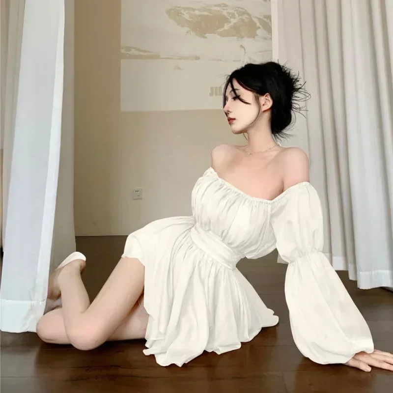 Robe D'été Courte En Coton Fait Main - Taille 36/38 - Coupe Vague