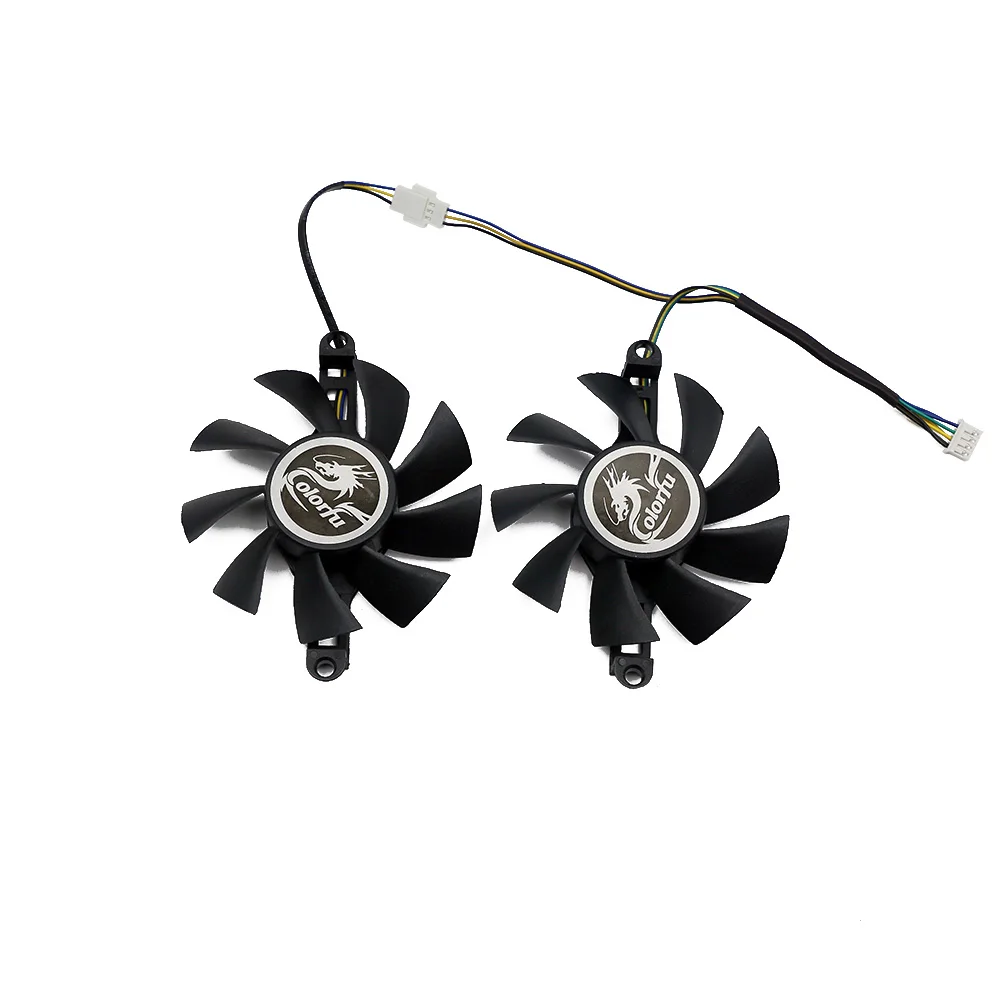 Ventilador Colorido para Placa Gráfica de Vídeo para Jogos P106100 75 mm Gtx 960 950 1060 1050ti Gtx960 Gtx950 Gtx1060 - Imagem 5