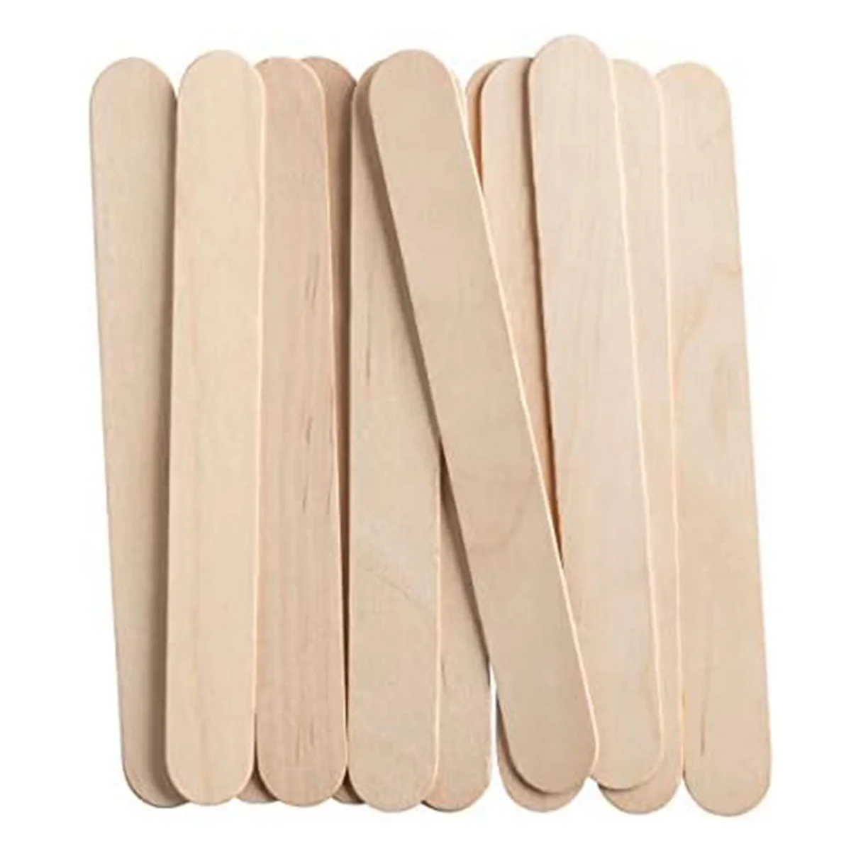 [100 Count] 3.6 Inch Wooden Multi-Purpose Popsicle Sticks Craft Ice Cream Wax Waxing Tongue Depressor Wood Sticks ice cream stick tools
