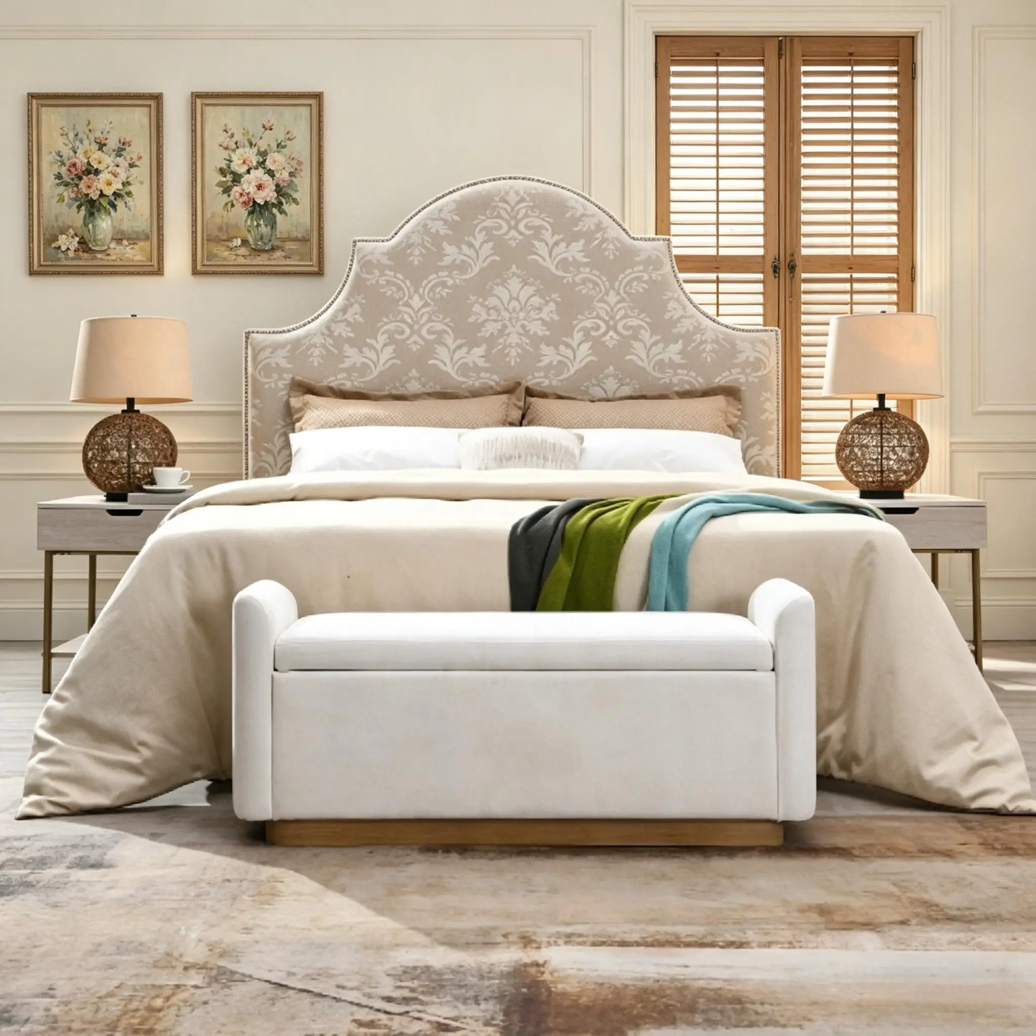 Upholstered Storage Bench 2
