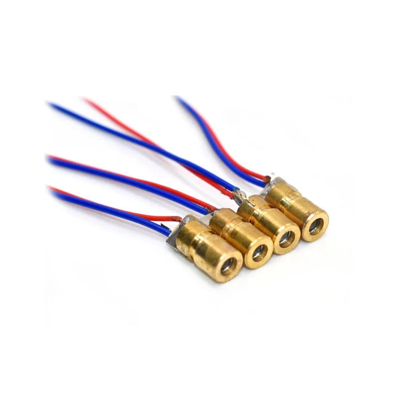 Adjustable Laser Dot Diode Module 3V 5V 650nm 5mW Red Sight Copper Head laser head