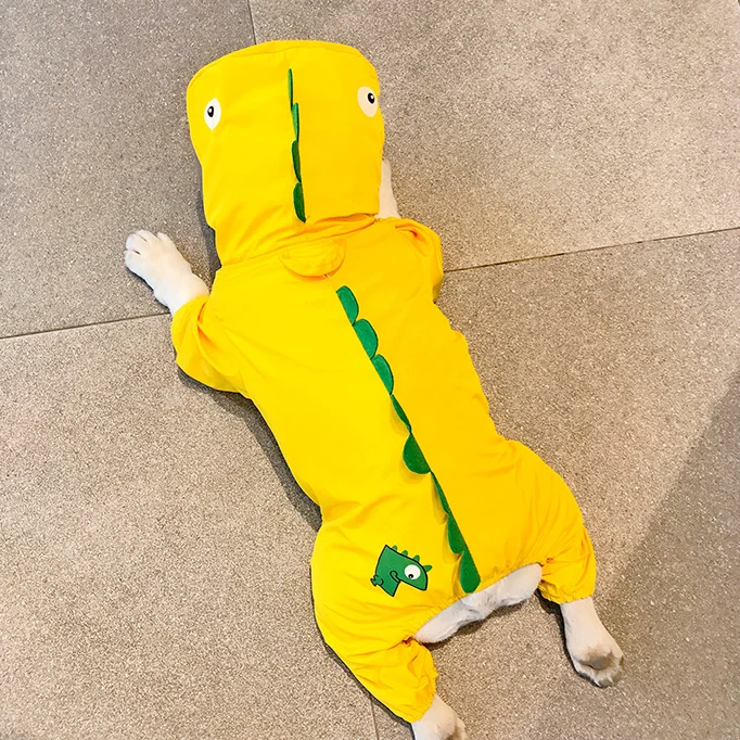 

Waterproof Raincoat for Pet Dog, Dinosaur Clothes, Four-Corner Poncho, Jarre Aero Bull, Pug Corgi and Shiba Inu