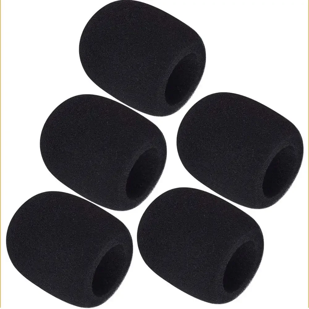 Microphone Cover 5 Pack Foam Mic Windscreen