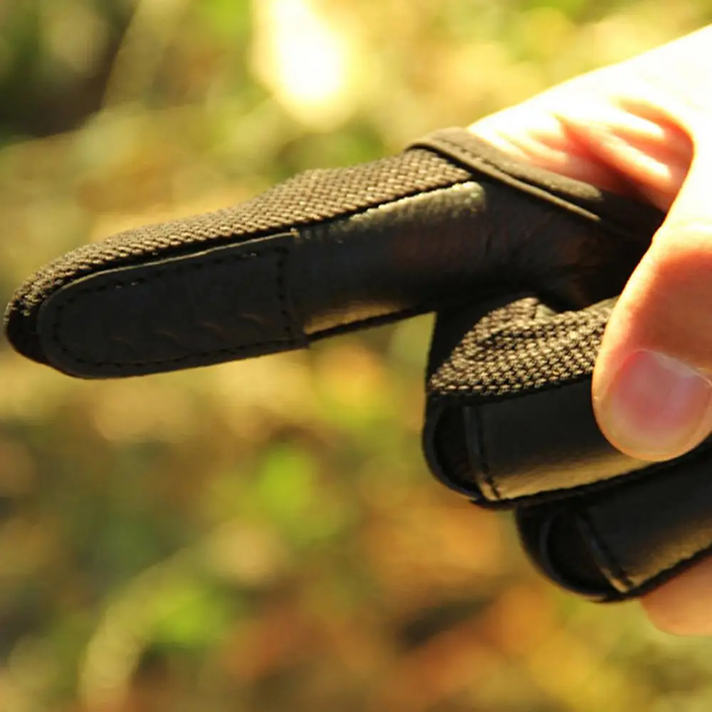 Protective Hand Guard Shooting Glove 1Pc 3 Fingers High Elastic Archery Bow Outdoor Sports Accessories