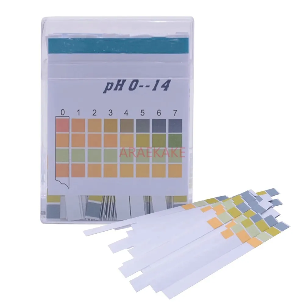 Four color precision pH test paper 0-14 pH test paper Fish tank water quality Urine saliva amniotic fluid detection p