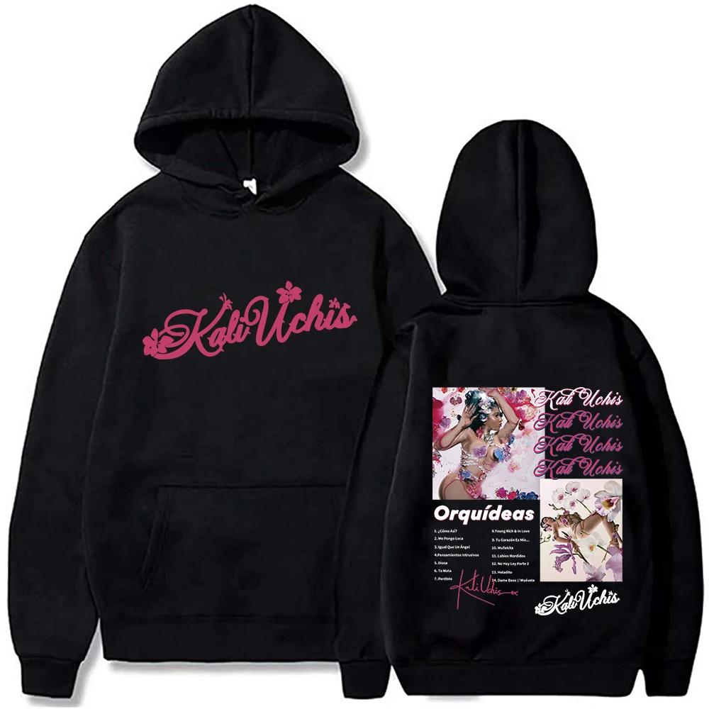 

Kali Uchis Orquideas Album Hoodie Singer Merch Hip Hop Hooded Sweatshirts Tops