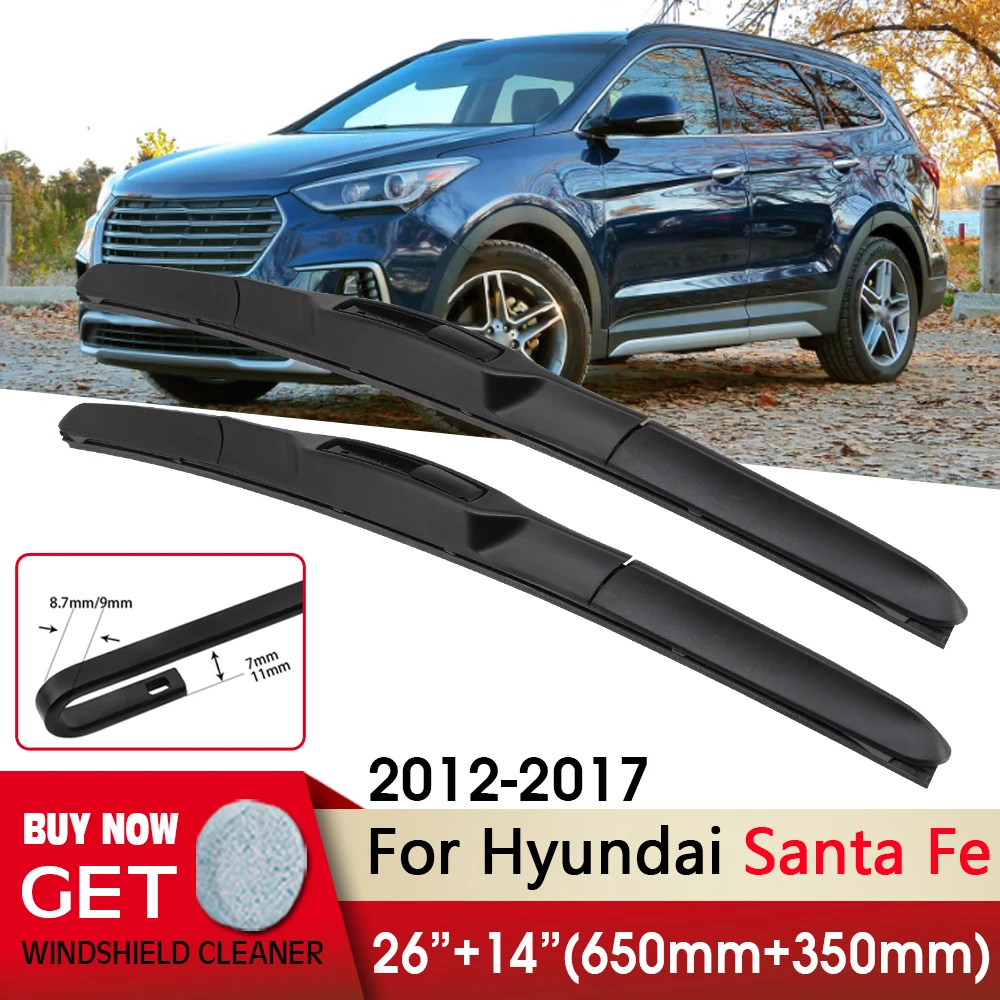 CarWiperFrontWiperBlades2614ForHyundaiSantaFe201220132014