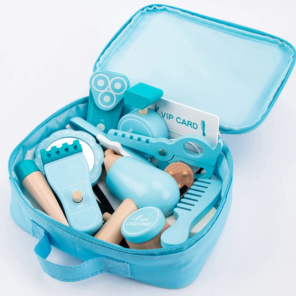 

Детский костюм для ролевых игр, Парикмахерские Игрушки, детский деревянный Игровой набор, набор для парикмахера, для малышей