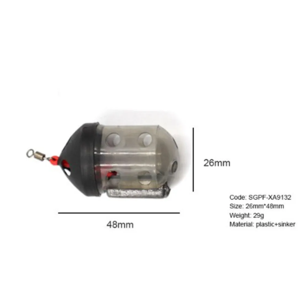 1/10PCS Kappe Schwimmen Feeder Für Made Grundfutter Angeln Zubehör Outdoor Karpfen Angeln Tackle-Tool Wels Feeder Korb – Detail 4
