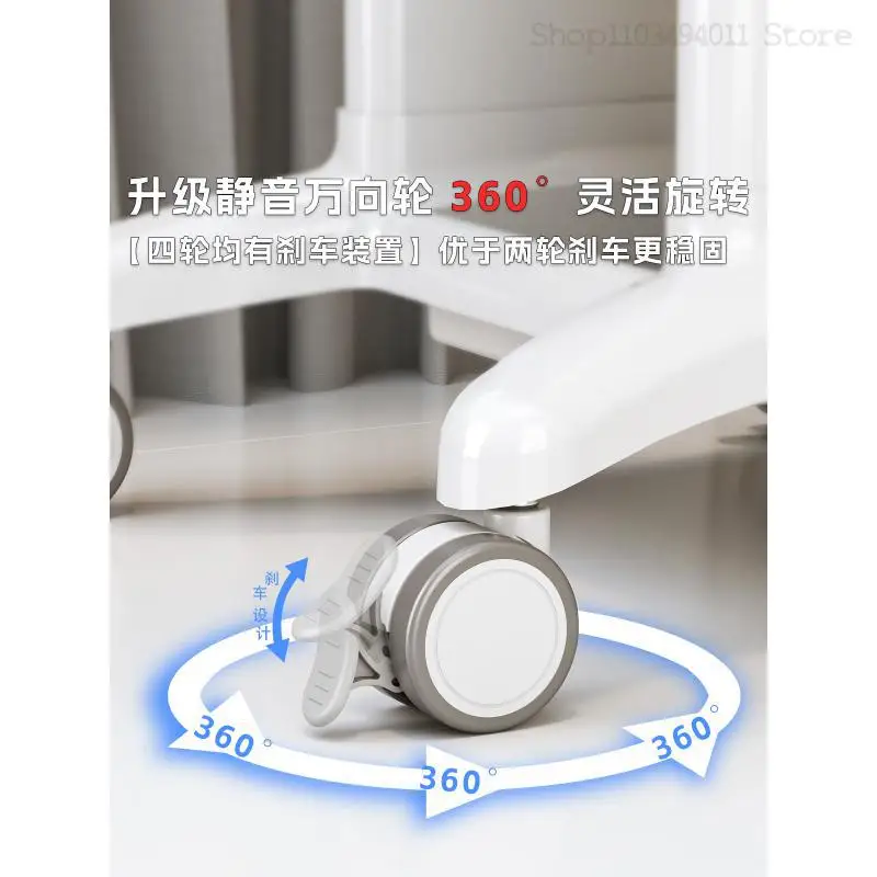 Beauty Salon Instrument Cart, Storage Rack, Specialized Multi-functional Advanced Small Air Bubble Rack, Dental And Oral