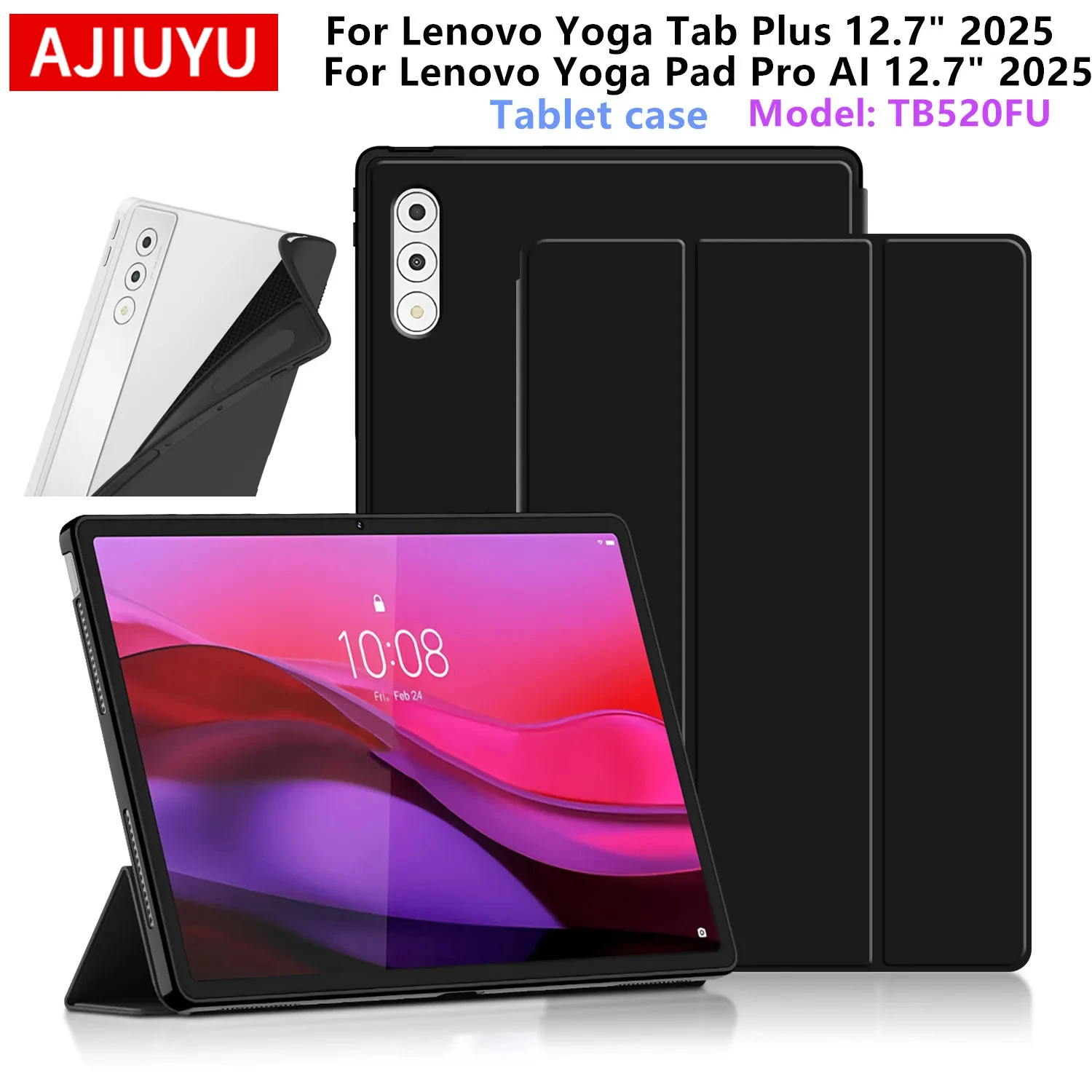 Premium Flip Stand Cover for 12.7-inch Tablet - HUWEI Case