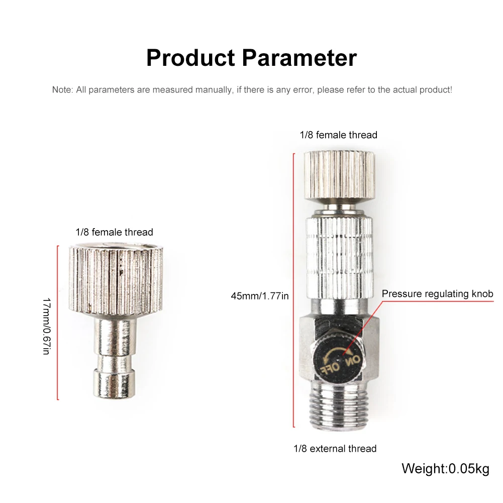 New  Airbrush Quick Release Air Flow Control Coupler Hose Coupling Disconnect Adapter 1/8" Male Quick Coupler Plug Fitting professional glue gun