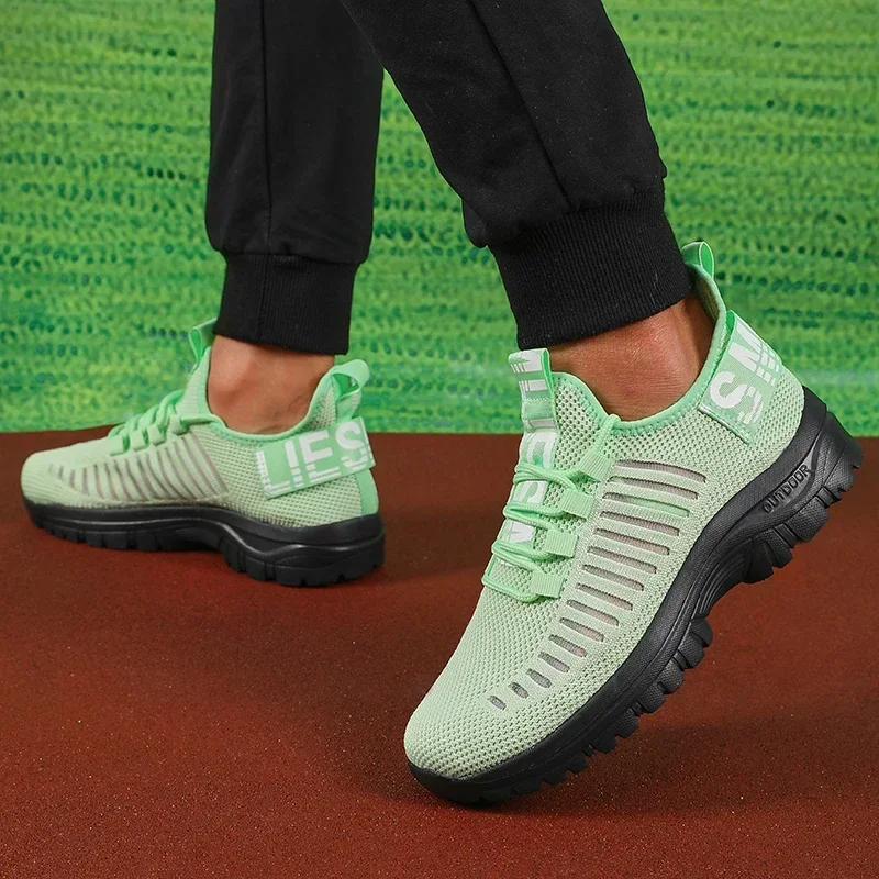 Men's Casual Running Shoes Fashionable Versatile Breathable Sneakers Summer 2025 Outdoor Walking Training Tennis Walking Shoes