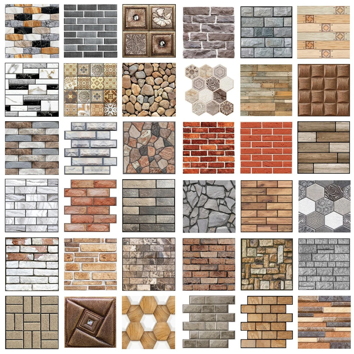 127200-4b620e.jpg Sd9f5c354ceef4670aed5e9bab8d338b9t 3D Self-Adhesive Wall Stickers Waterproof PVC Wallpapers Removable Wall Sticker for Home Bedroom Living Room TV Background Decor Mallzona