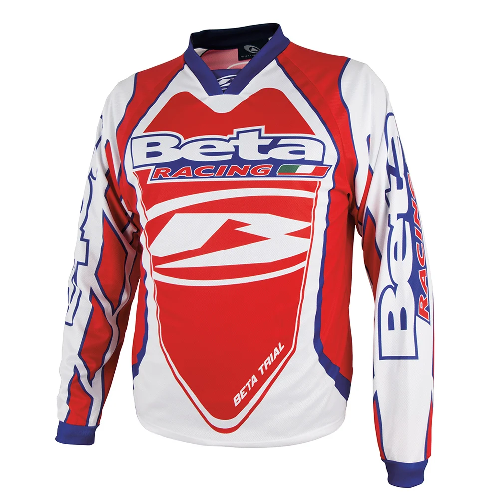 thumbnail image 1 of Camisetas de descenso para hombre, camisetas de ciclismo de montaña Beta Racing, camisetas de MTB, camisetas de moto DH todoterreno, ropa deportiva para motocross, camisetas de ciclismo todoterreno, 1 of 5