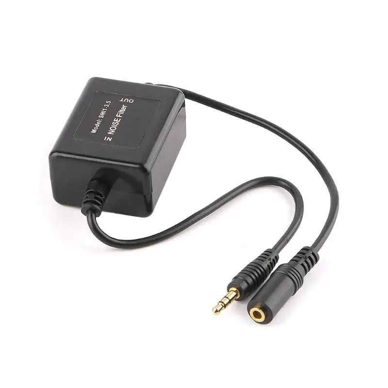 

Car Noise Filter 3.5mm Car RCA Amplifier Noise Filter Ground Loop Isolator Suppressor