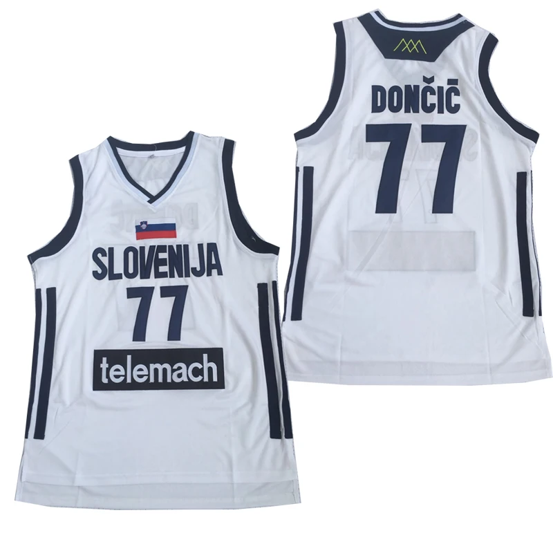 Basketball Jerseys Slovenia 77 DONCIC