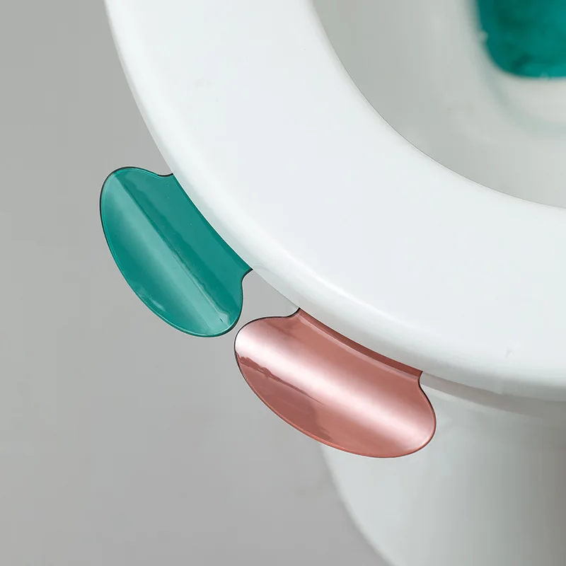 Toilet Seat Accessories Portable Nordic Transparent Toilet Seat Lifter Toilet Lifting Device Avoid Touching Lid Handle WC Accessories