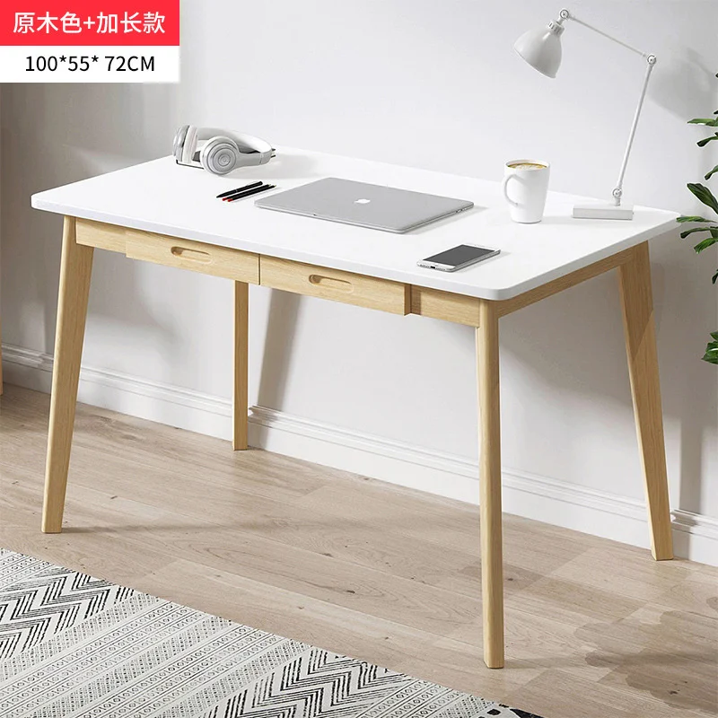 Large Board Solid Wood Desk Household Desktop Computer Desk Long  Calligraphy Desk Simple Writing Desk Log Desk - Office Desks - AliExpress