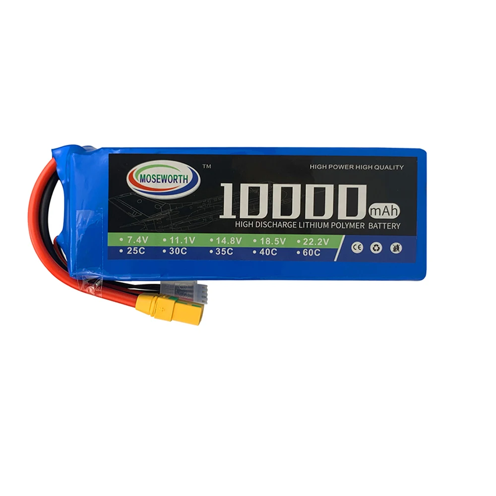 Batterie LiPo 2S 7.4V RC 5200mAh 35C/25C EC5 XT60 T Plug