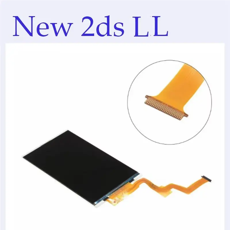 ABFM-새로운 2DS LL 콘솔 교체용 상단 LCD 스크린 디스플레이 부품 수리 LCD 스크린 상단 디스플레이