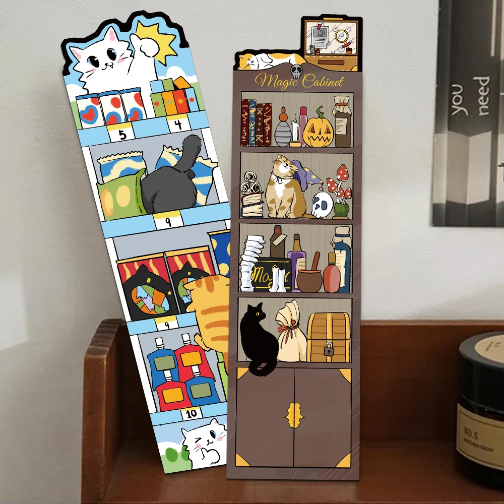 30 Stück niedliche Cartoon-Tiere, Katzen, Papier-Lesezeichen, DIY, Studentenleser, Buchseitenmarkierung, Bibliothek, Büro, Seitenmarkierungen – Detail 9