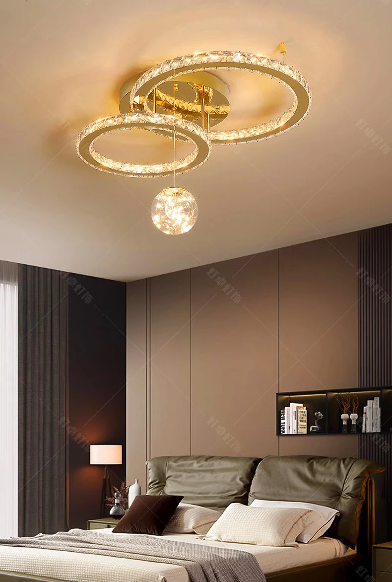 Description Picture 2 of itemhome decorationPendant lights, luxury crystal living room chandelier, dining room Pendant lamp, ceiling light, indoor lighting