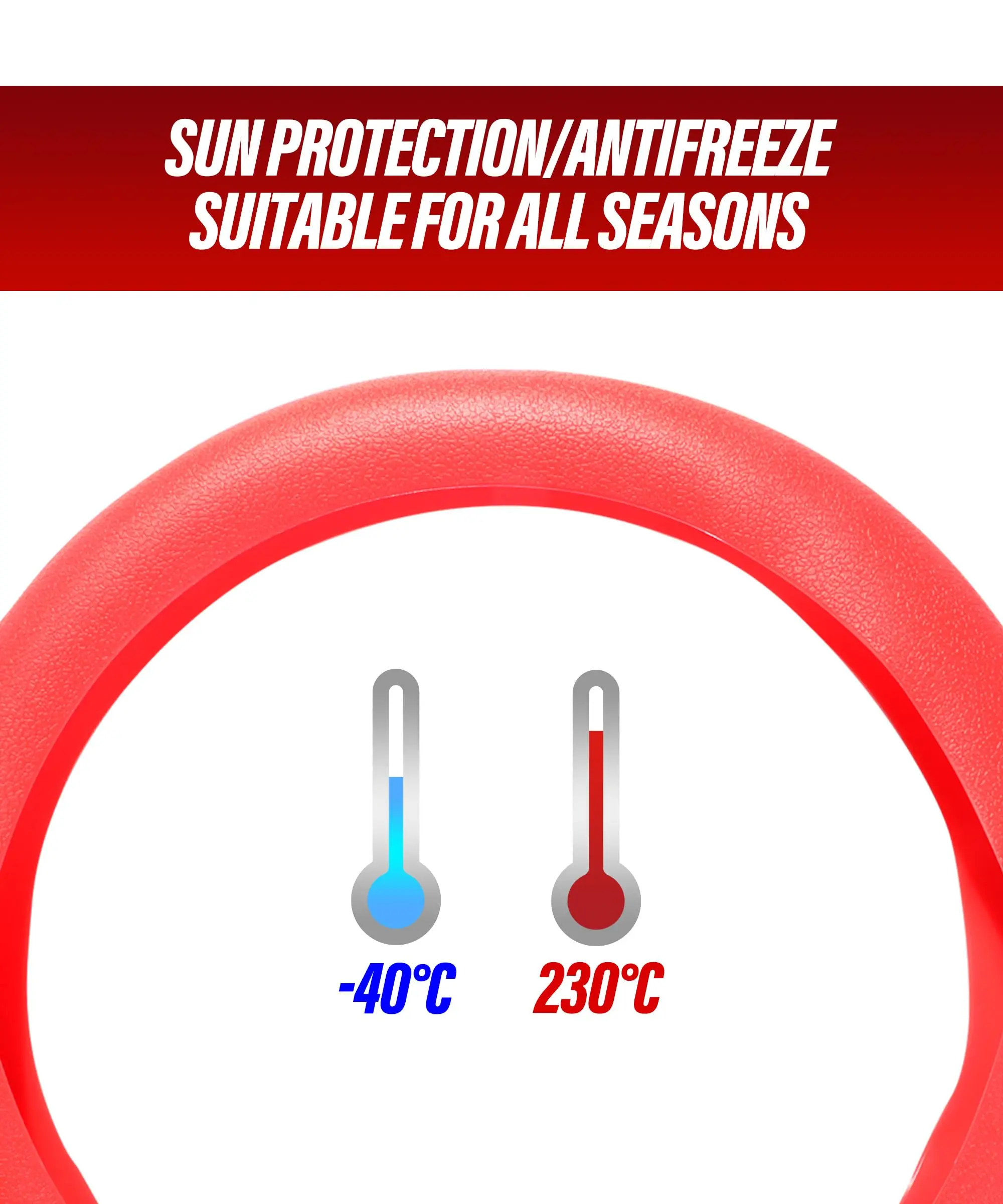 Premium Anti-Slip Silicone Steering Wheel Cover - Soft, Odorless & Durable