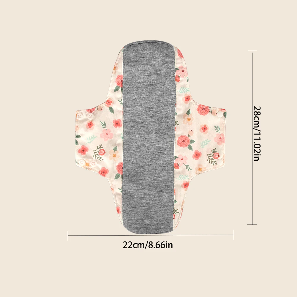 BIAI Large Size Female Nursing Pad Naturally Cloth Menstrual Pad Breathable Graphene Sanitary Pads Panty Liner For Women 22*28CM sanitary pads