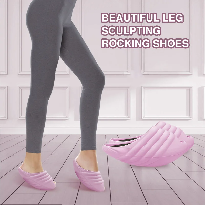 New Color Conch Women's Slimming Leg Beauty Sport Rocking Swing Shoe Sculpting Hip Easy Lose Weight Yoga Massage Slipper