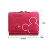 Disney Cartoon Mickey Mouse Wallet for Women's PU Leather Coin Purse Woman Mini Short Wallets Girls Bags Fashion Accessories 2