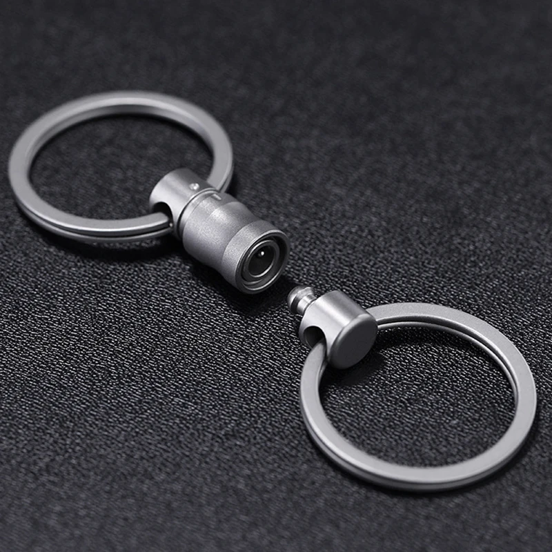 Titanium Alloy Quick Release Keychain - Ultra Light, Durable, Anti-Drop & Anti-Lost EDC Accessory