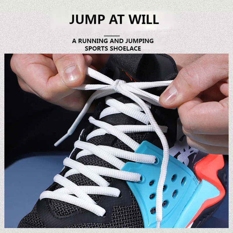Durable Oval Athletic Shoe Laces - Fade-Resistant Half Round Strings