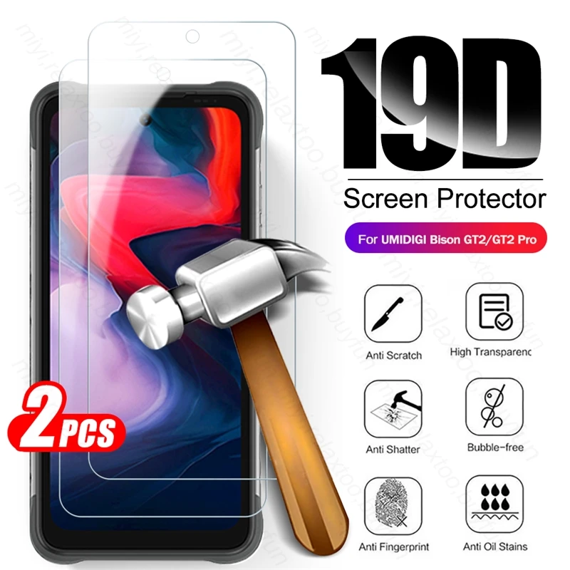 Закаленное стекло для UMIDIGI Bison GT2 GT 2 Pro 5G 6,5 дюйма, Защитное стекло для смартфонов BisonGT2 Bison GT2Pro, чехол для смартфона, 2 шт.