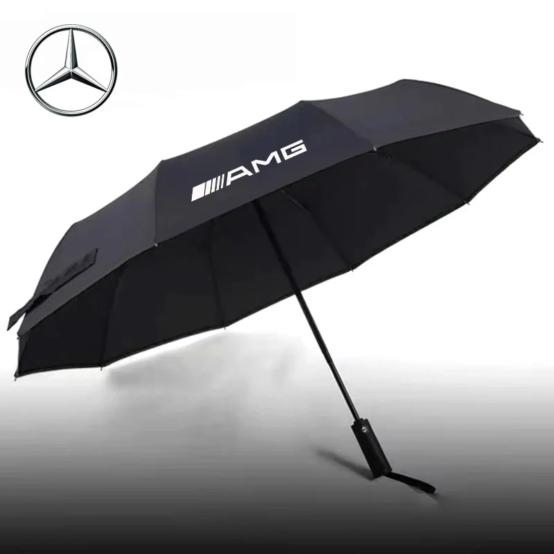 Car Automatic Folding Windproof Sunshade Umbrella For Mercedes-Benz AMG A C E S V Class GLC Sprinter ML SLK CLS GLA GLK SL Vito