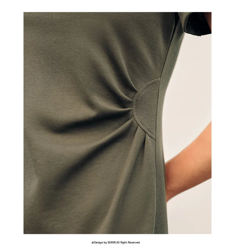 Dress Women Vintage Casual Midi Dress Summer New Letter Print Split T-Shirt Dress