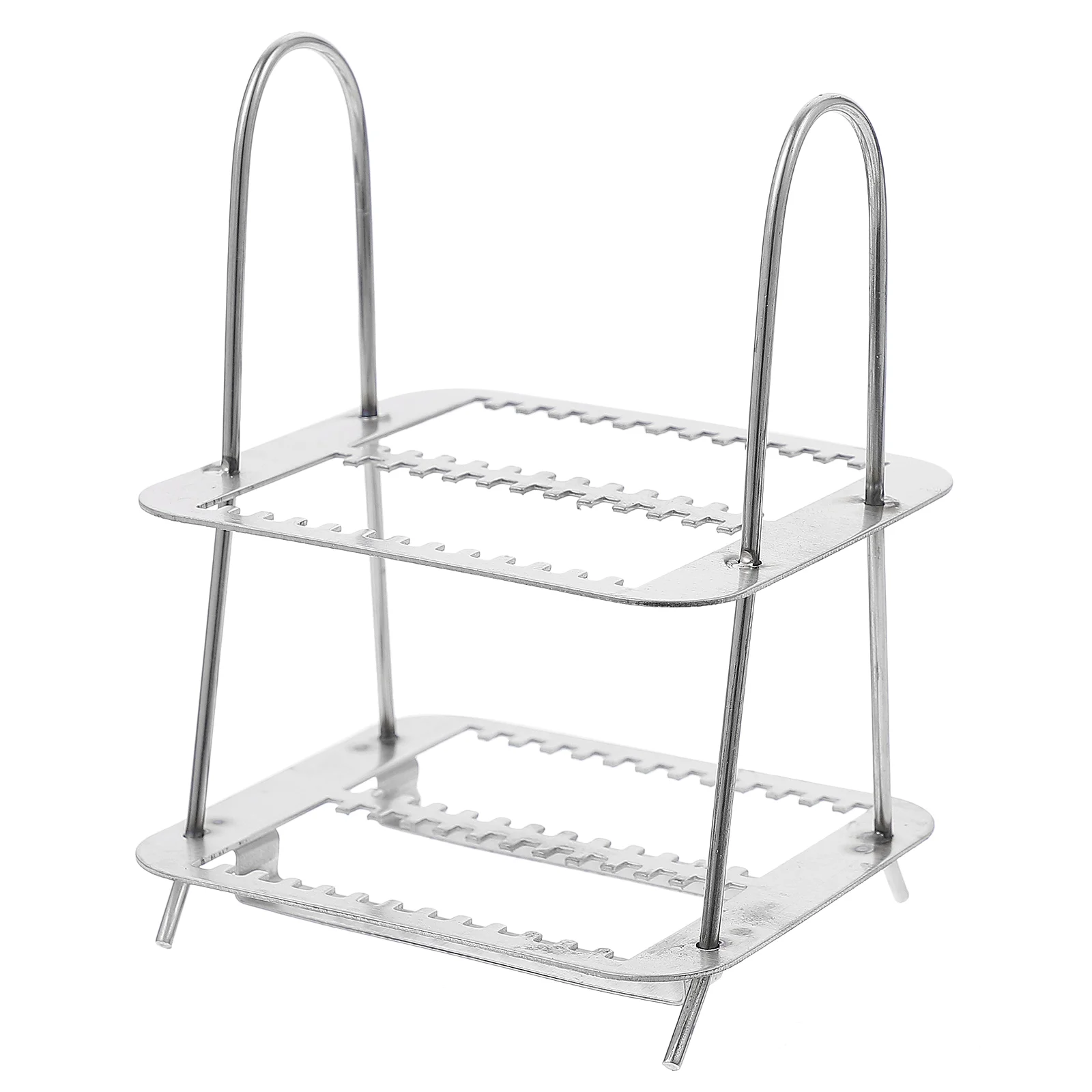 

Dyeing Rack 26 Positions Glass Slides Staining Holder Stainless Steel Microscope