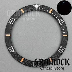Carbon Fibre Tilted Ceramic Bezel with Blue Luminous Accents - 38MM (Orange SUB)